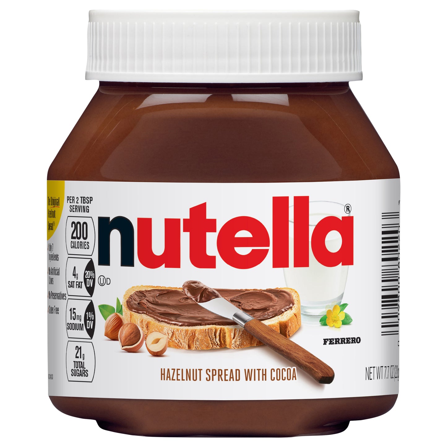 Crema de avellanas Nutella con cacao 220 g