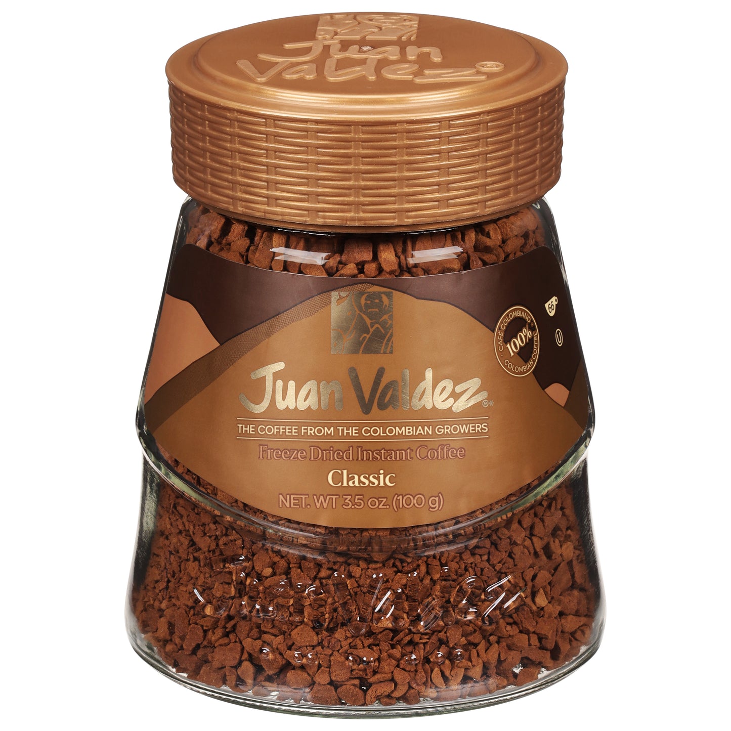 Café instantáneo liofilizado clásico Juan Valdez de 3.5 onzas