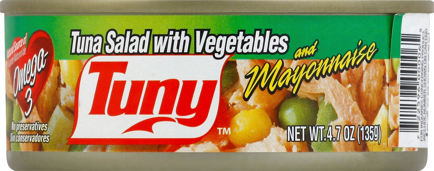 Tuny Tuna Salad with Vegetables and Mayonnaise 4.7 oz