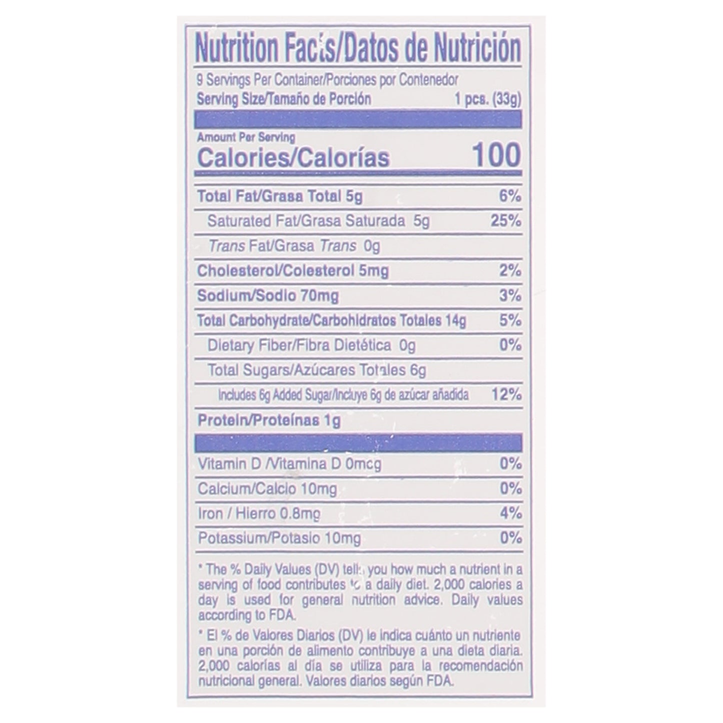 Pan dulce de arroz Lido 9 unidades