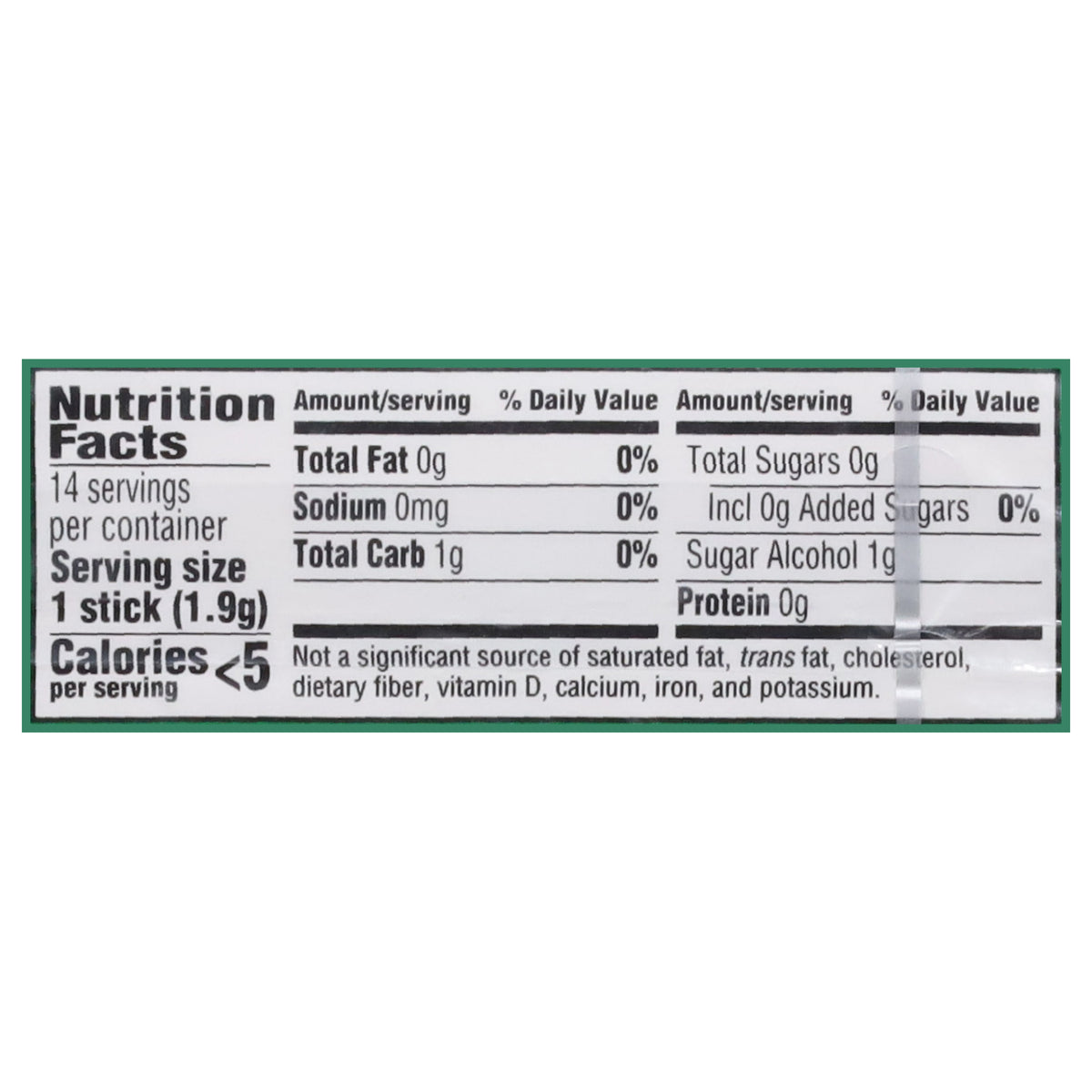 Trident Sugar Free Spearmint Gum 14 ea