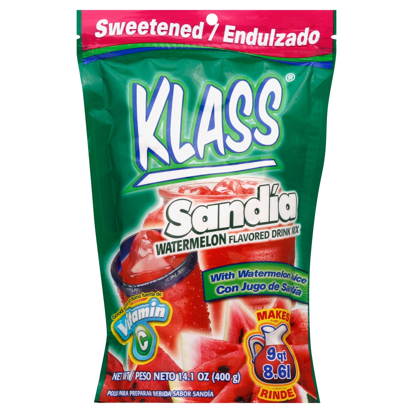 Klass Flavored Drink Mix 14.1 oz - Sandia