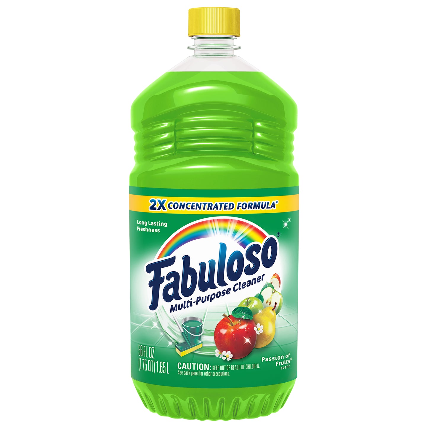 Limpiador multiusos Fabuloso 2x concentrado, Pasión de Frutas - 1,6 litros