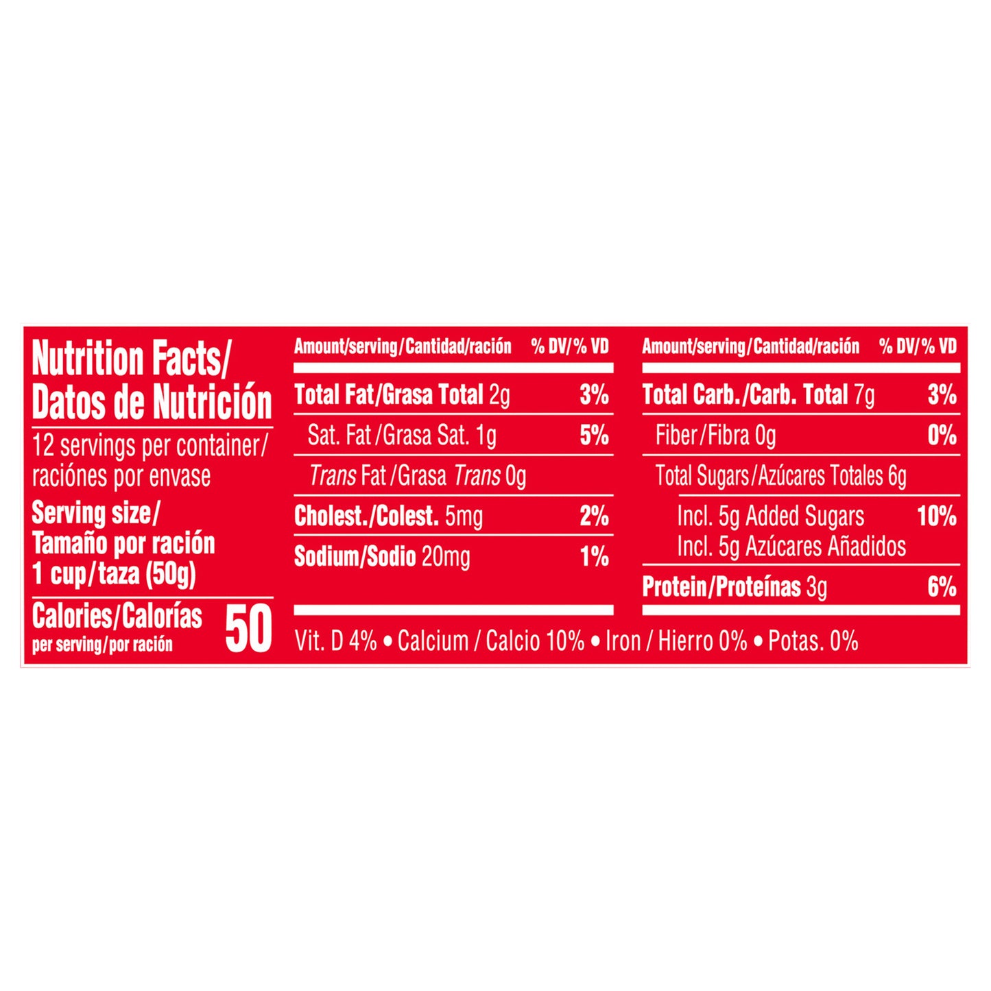 Dannon Danonino, snack lácteo de fresa, 50 g, paquete de 12 unidades