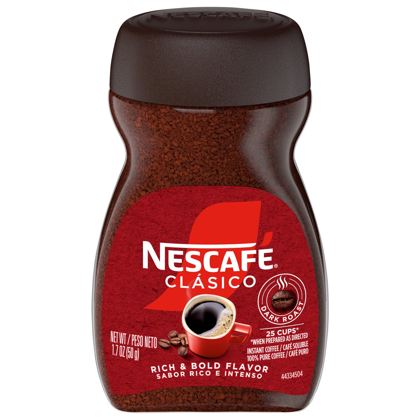Nescafe Clasico Instant Dark Roast Coffee 1.7 oz