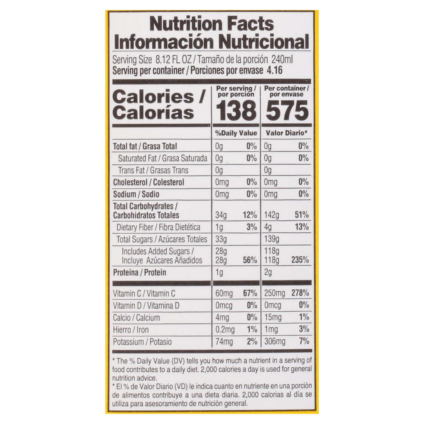 Del Frutal Néctar de Melocotón 33.8 fl oz