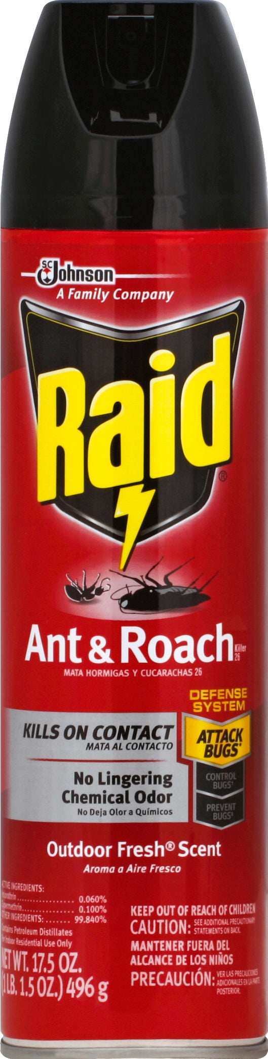 Raid Ant & Roach Killer 17.5 oz - Outdoor Fresh Scent