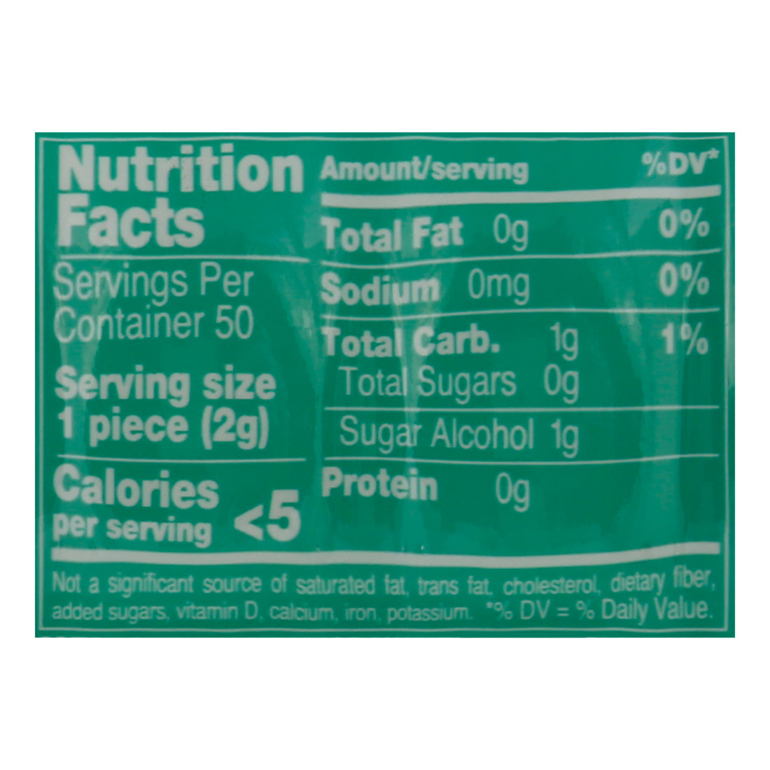 Mentos Pure Fresh Sugarfree Spearmint Gum 50 Pieces