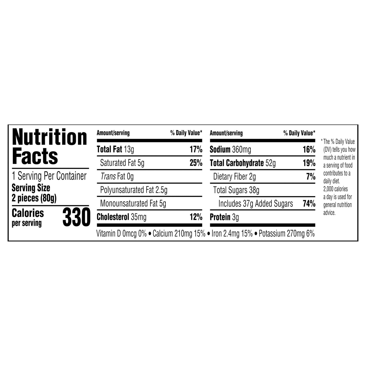 Cupcakes individuales rellenos de crema de chocolate Marinela Pinguinos, 2 unidades, 80 g