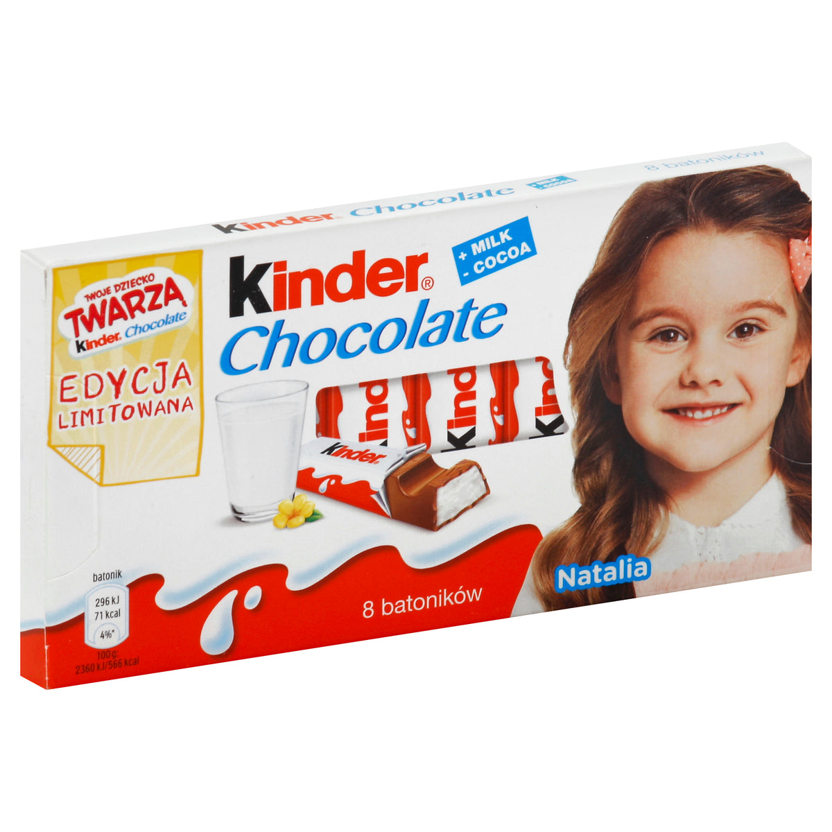 Kinder Milk Chocolate 8 ea