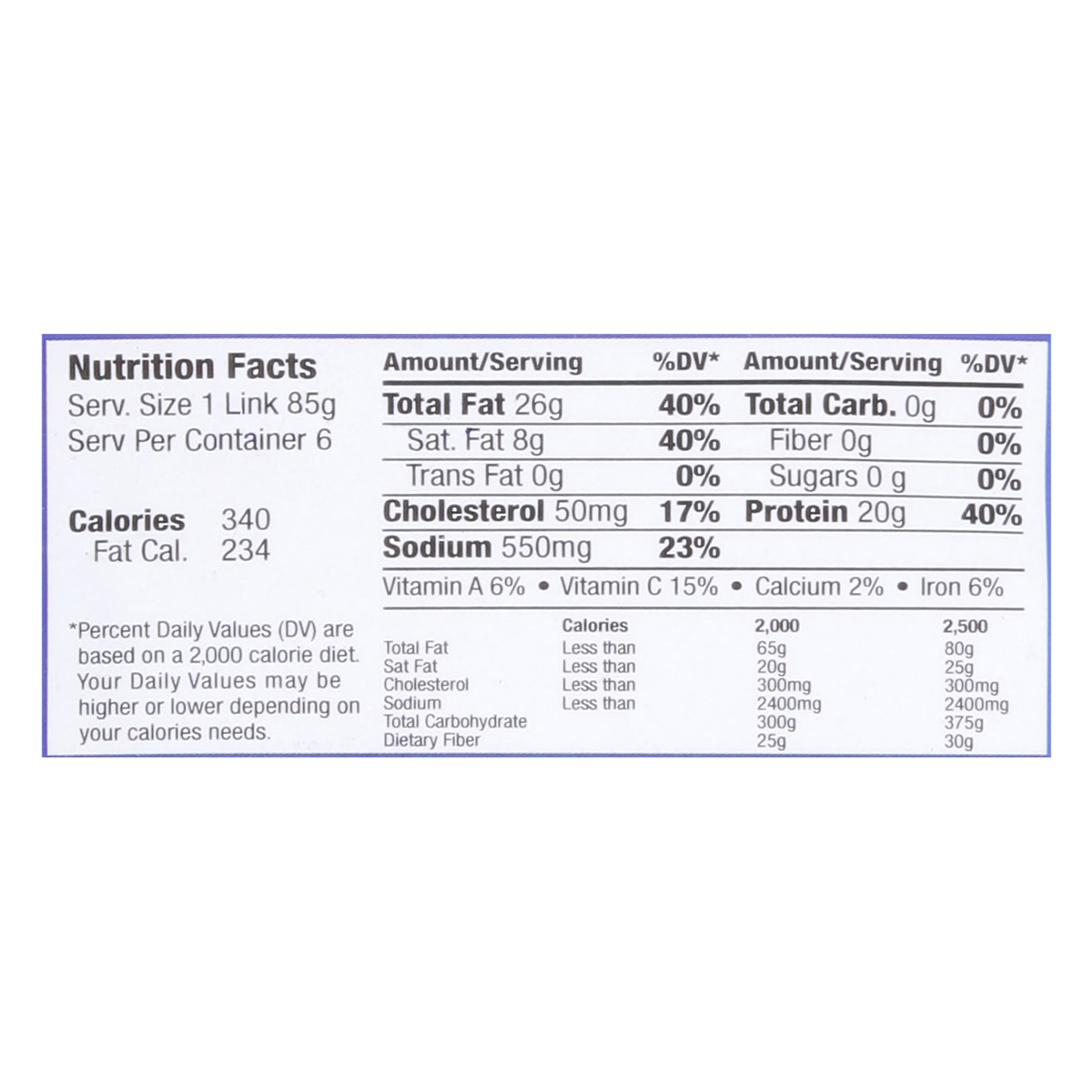 Mama Lycha Salvadorian Brand Sausage 14 oz