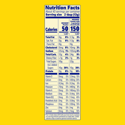 NESQUIK Chocolate Flavor Powder 20.1 oz Canister