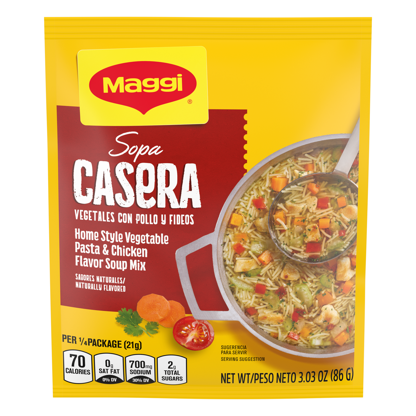 MAGGI SOPAS CASERAS Dehyrdated Soup Chicken 3.03oz