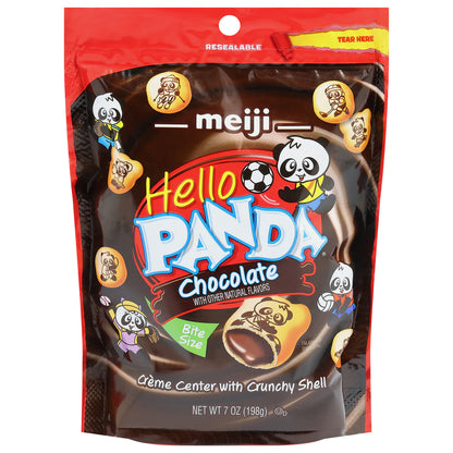 Hello Panda, centro de crema de chocolate con cubierta crujiente, tamaño bocado, 7 oz.