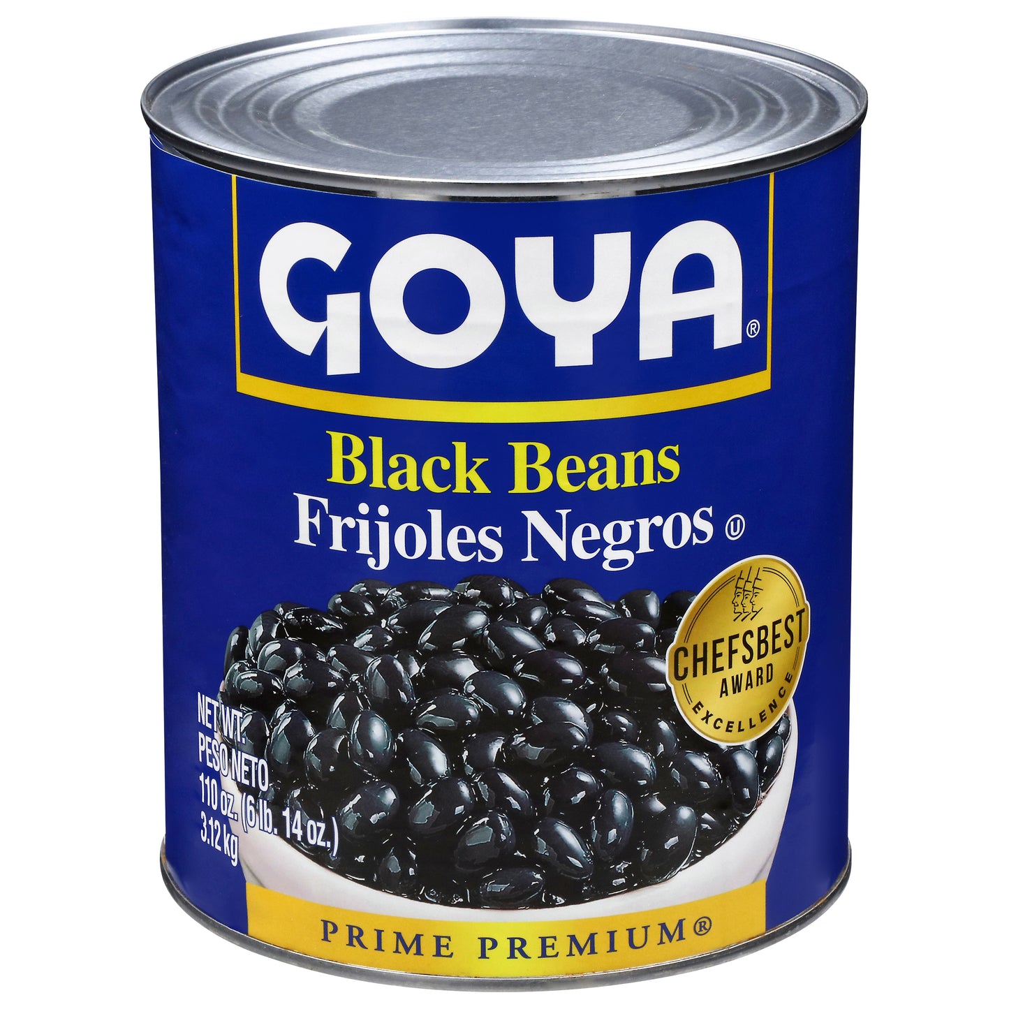 Goya Prime Premium Black Beans 110 oz