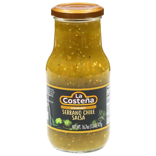 La Costena Gourmet Serrano Chile Salsa 16.7 oz