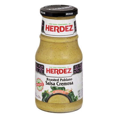 Herdez Medium Roasted Poblano Salsa Cremosa 15.3 oz