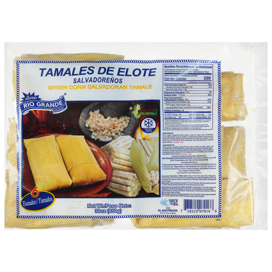 Tamales salvadoreños de maíz verde de Rio Grande Foods, 6 unidades