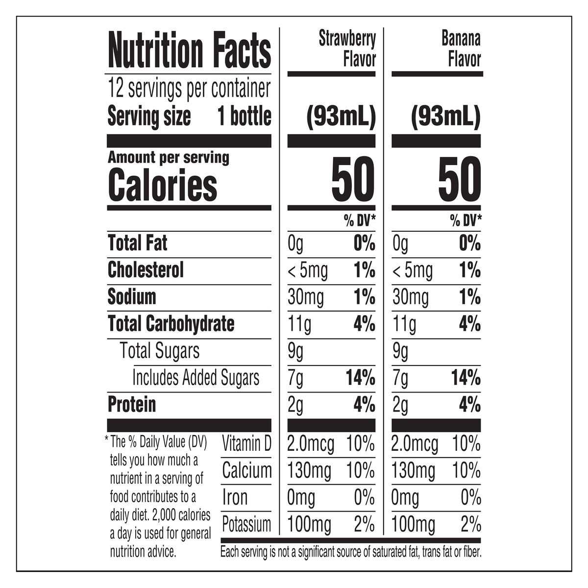 Danimals Strawberry Explosion & Banana Split Variety Pack Smoothies, 3.1 Oz. Bottles, 12 Count