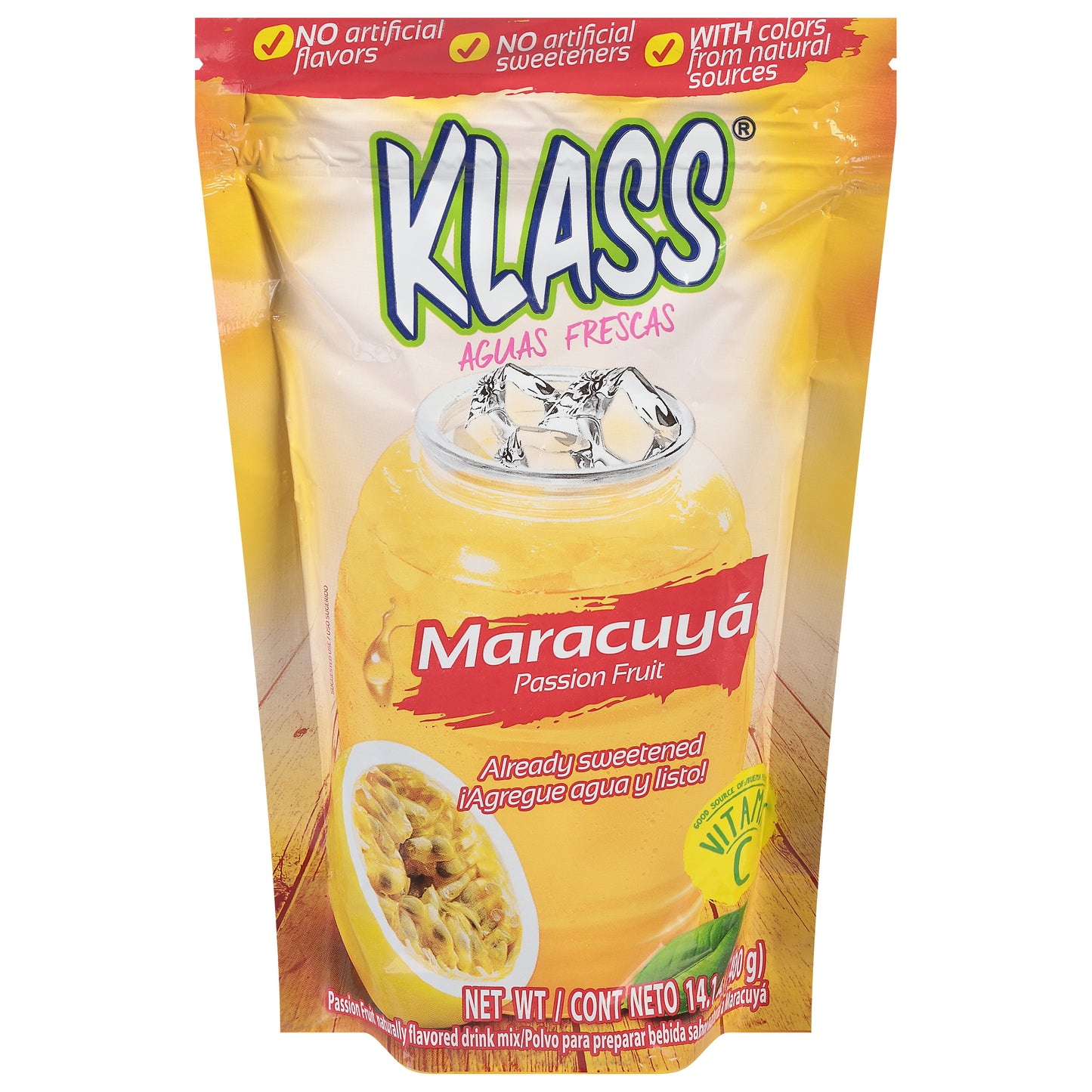 Klass Passion Fruit Drink Mix 14.1 oz