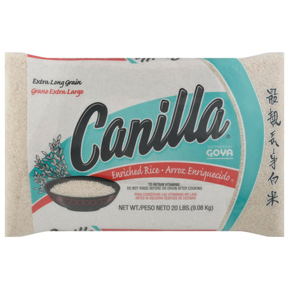 Canilla Extra Long Grain Enriched Rice 20 lb