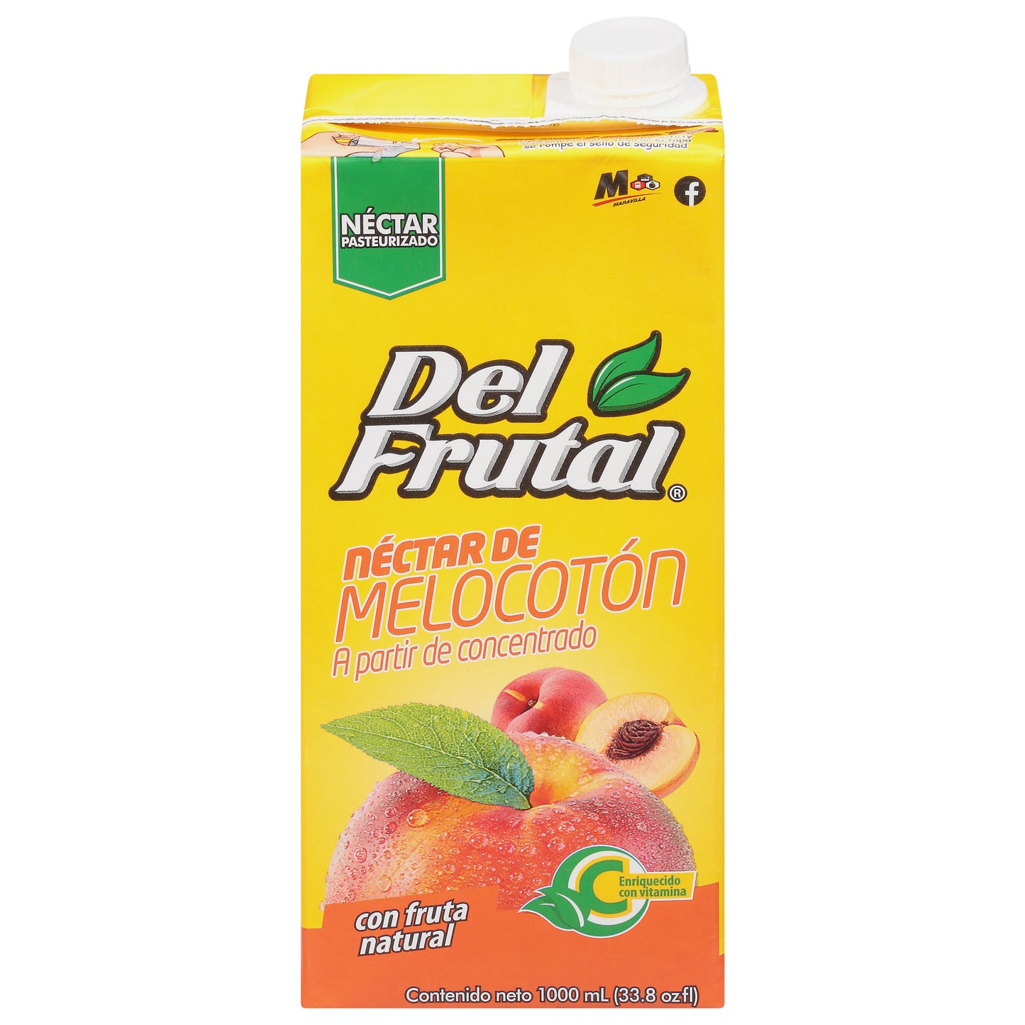 Del Frutal Néctar de Melocotón 33.8 fl oz