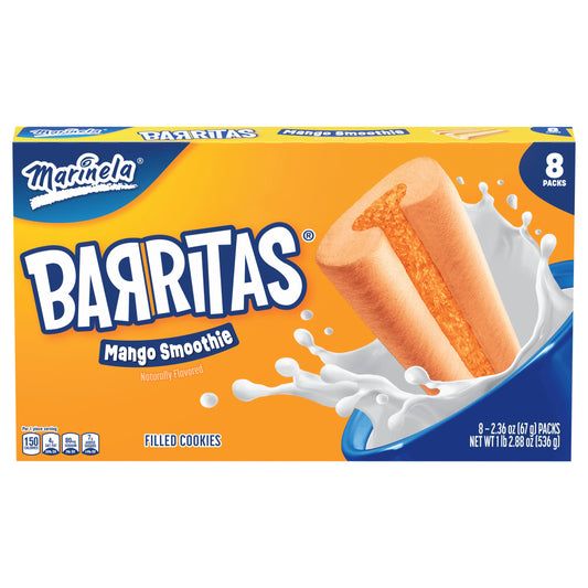 Marinela Barritas Mango Smoothie Filled Cookies, 8 packs, 18.88 oz