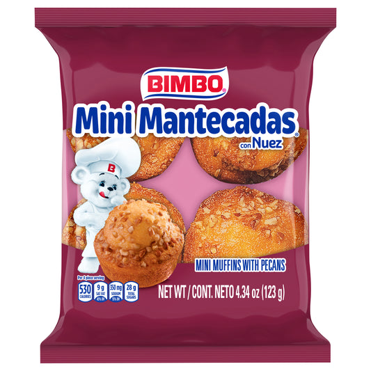 Mini magdalenas Bimbo con nueces pecanas (123 g)