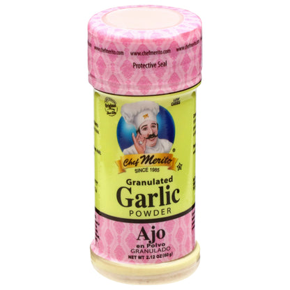 Chef Merito Granulated Garlic Powder 2.12 oz