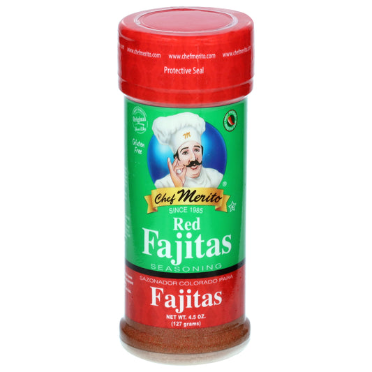 Chef Merito Hot Picoso Condimento para fajitas rojas 4.5 oz