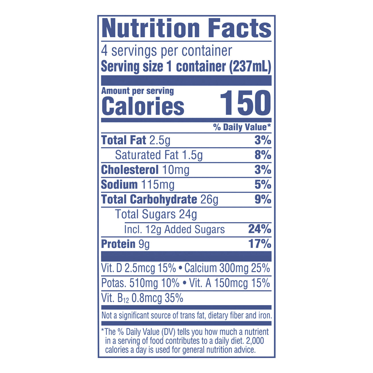 Lala Low Fat Chocolate Milk 4 ea