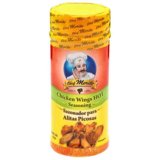 Chef Merito Chicken Wings Hot Seasoning 11 oz