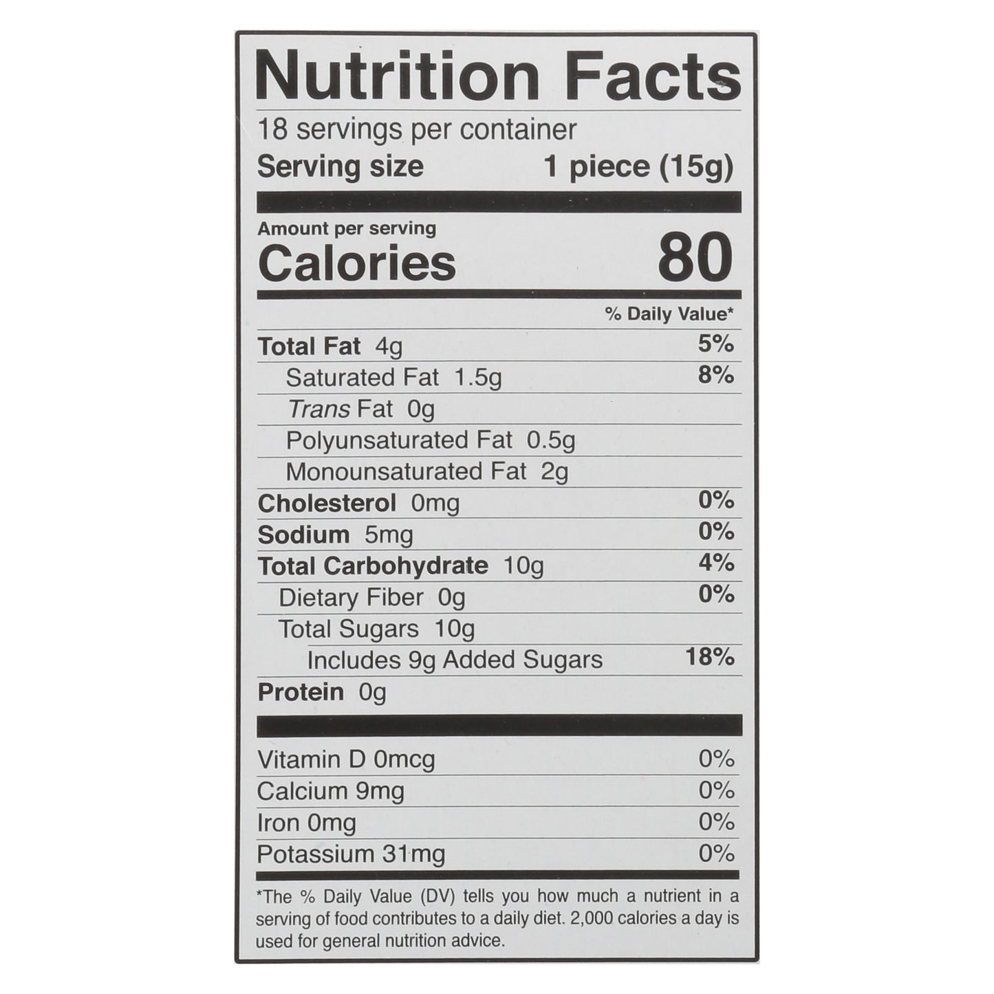 Ricolino Duvalin Hazelnut and Vanilla Candy 18 - 0.52 oz Packs