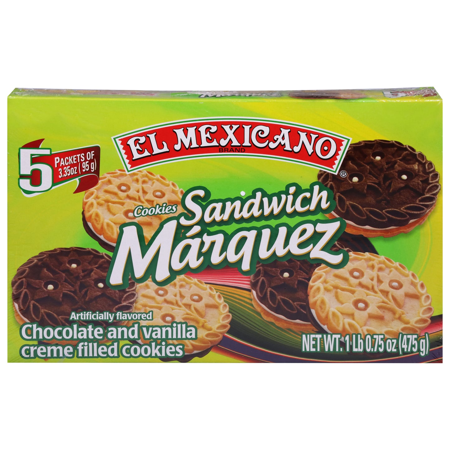 El Mexicano Sandwich Márquez Galletas 5 - 3.35 oz Galletas