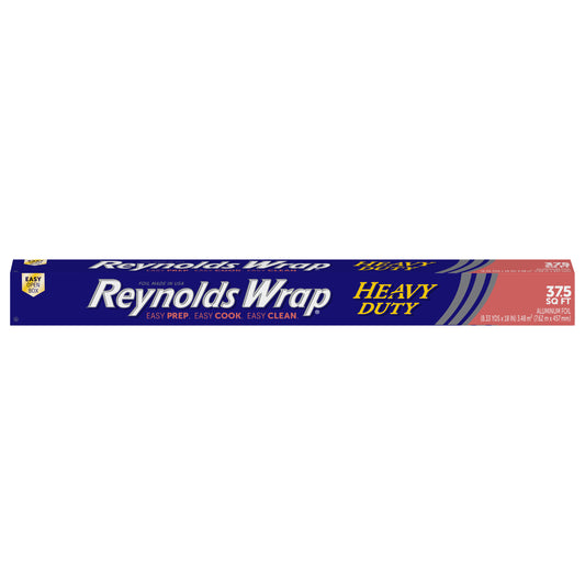 Papel de aluminio resistente Reynolds Wrap, 1 unidad - 37,5 pies cuadrados