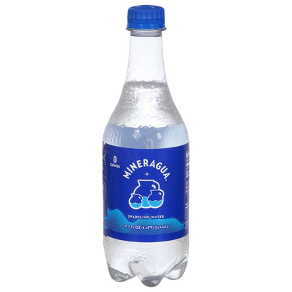 Botella de agua con gas Mineragua de 525 ml (17.7 onzas líquidas)