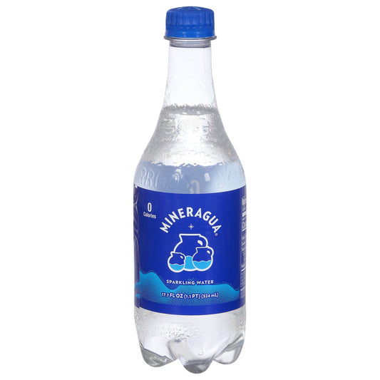 Botella de agua con gas Mineragua de 525 ml (17.7 onzas líquidas)