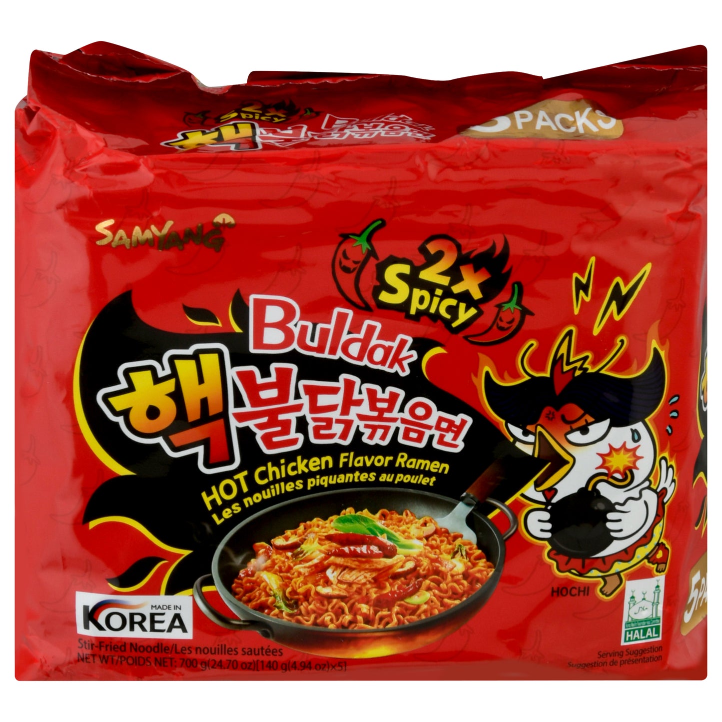 Samyang 5 Packs Buldak Hot Chicken Flavor Ramen 5 ea