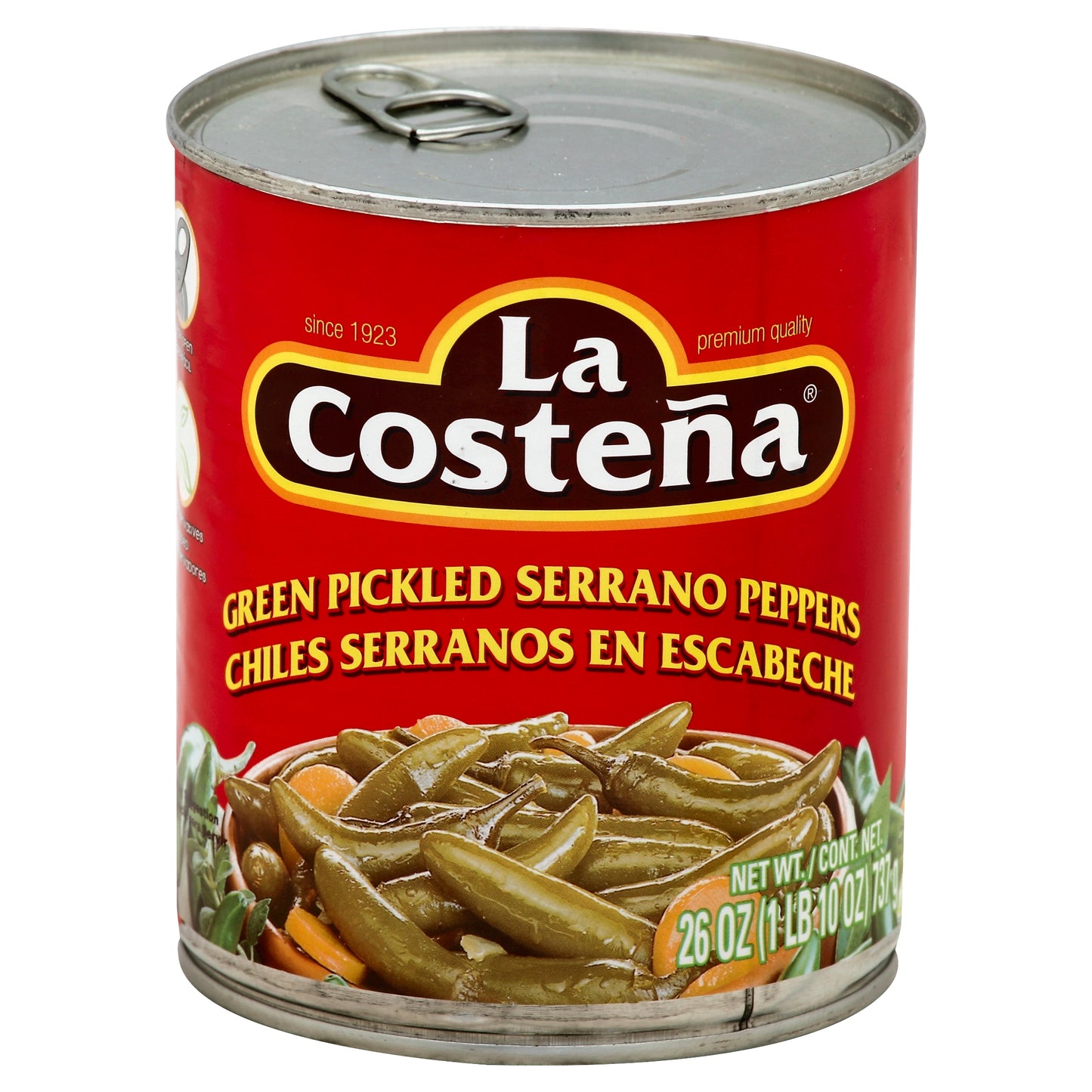 La Costeña Chiles Serranos 26 oz