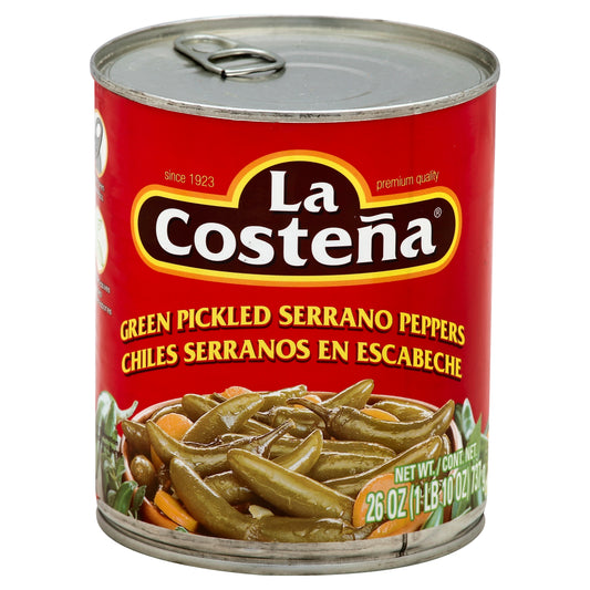 La Costeña Chiles Serranos 26 oz
