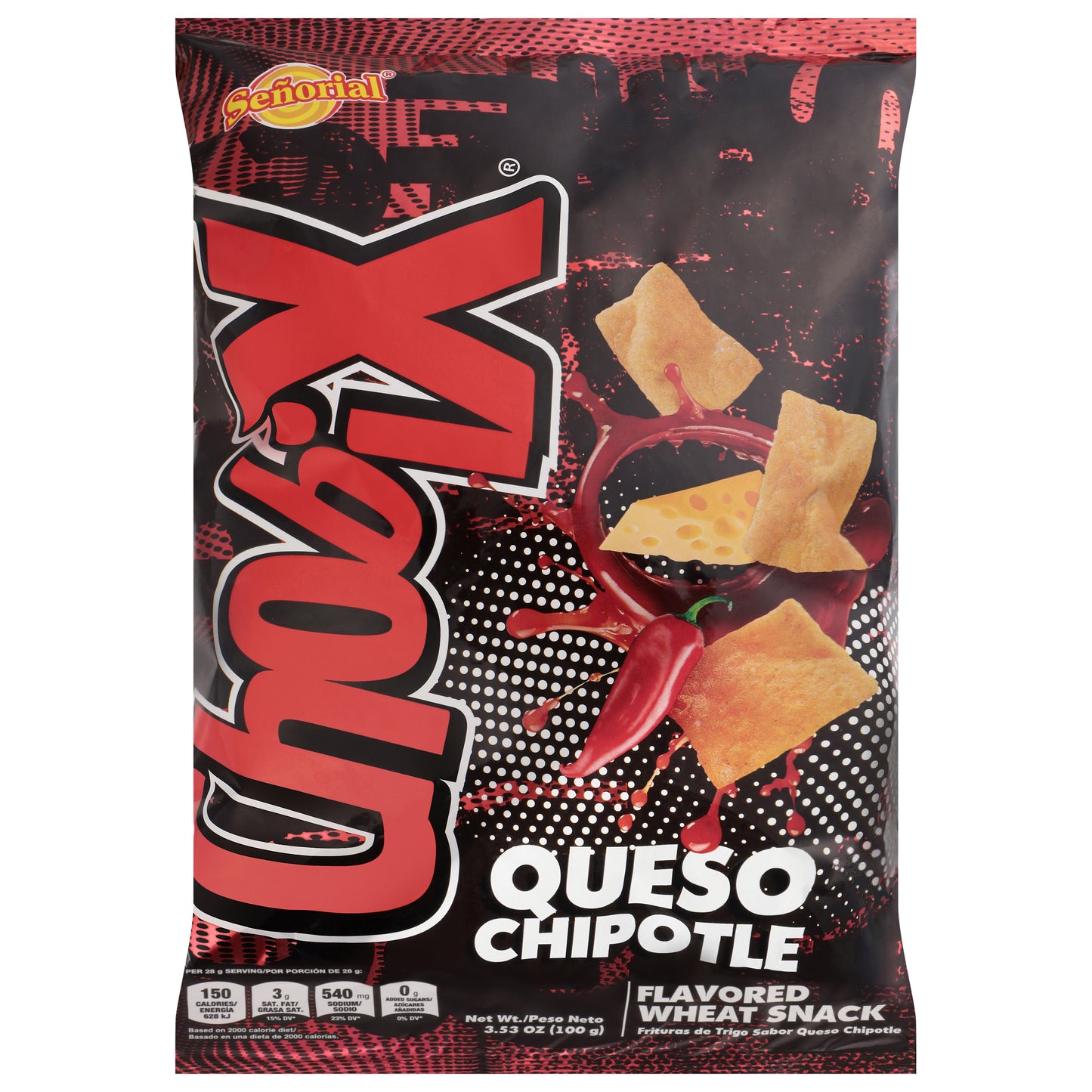 Senorial Chobix Queso Chipotle Flavored Wheat Snack 3.53 oz