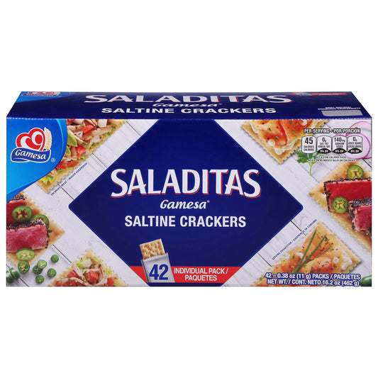 Galletas saladas Gamesa Saladitas, 42 paquetes de 10,8 g (0,38 oz)