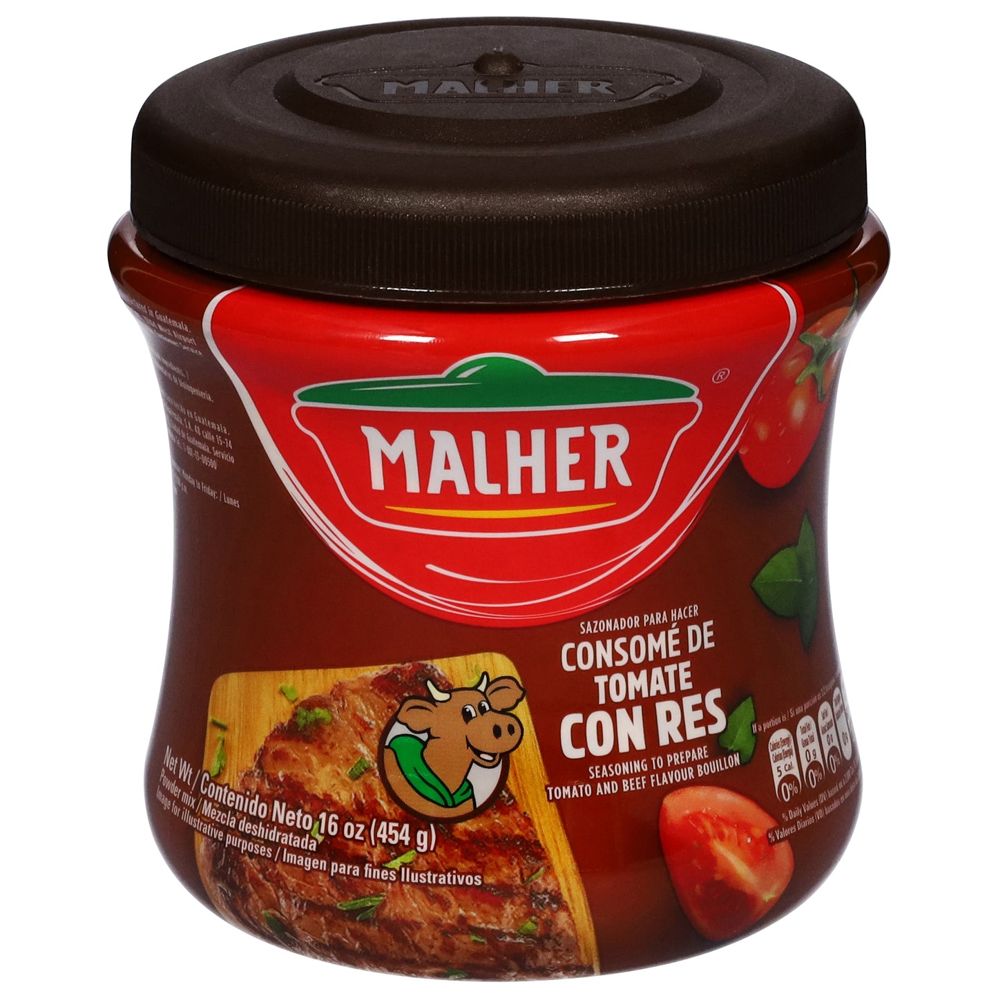 Caldo de tomate y carne Malher de 454 ml (16 oz)