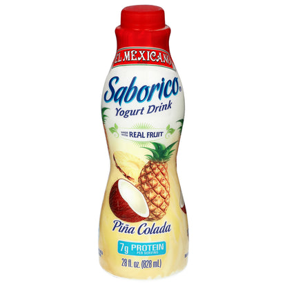 El Mexicano Saborico Pina Colada Yogurt Drink 28 fl oz