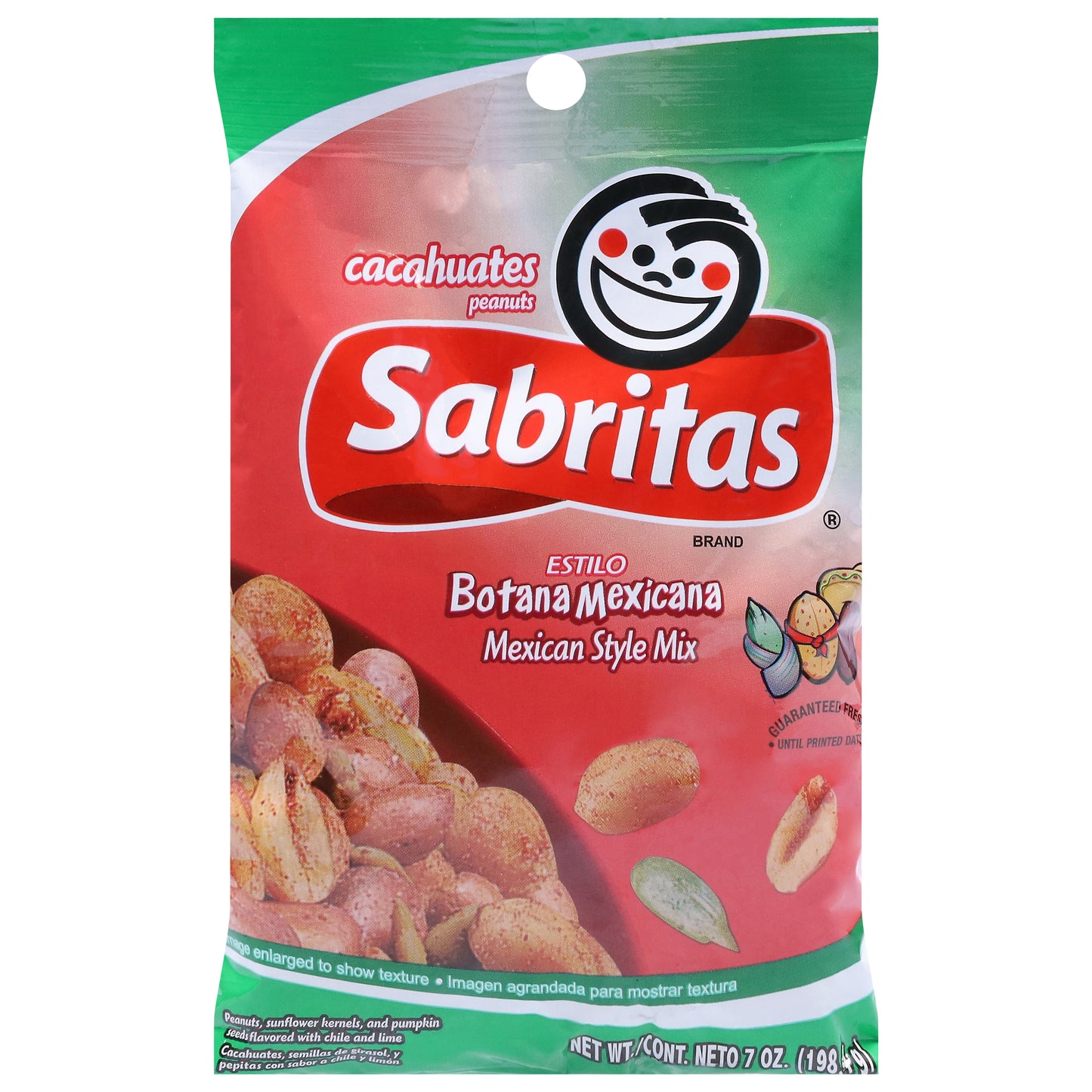Mezcla de cacahuetes estilo mexicano Sabritas 7 oz