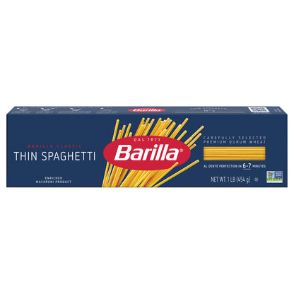 Pasta Barilla Thin Spaghetti de 16 onzas