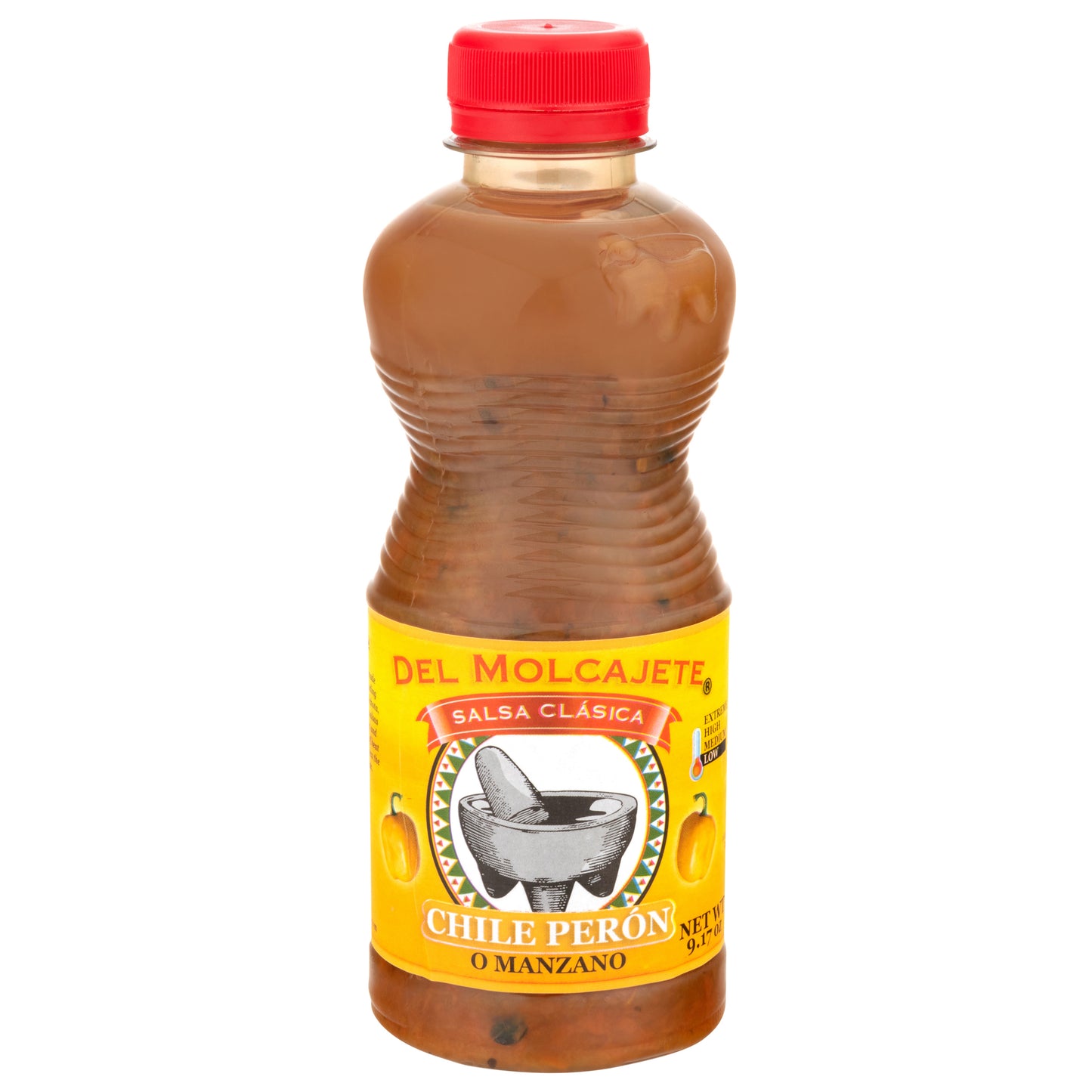 Del Molcajete O Manzano Low Chile Peron Salsa Clasica 9.17 oz