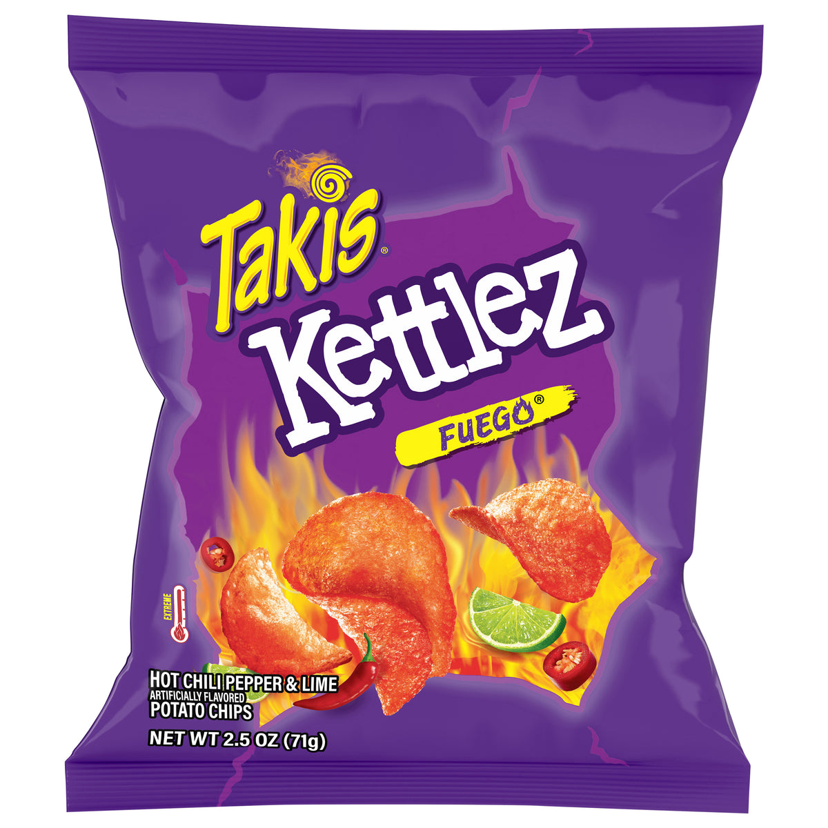 Takis Kettlez Extreme Fuego Potato Chips 2.5 oz