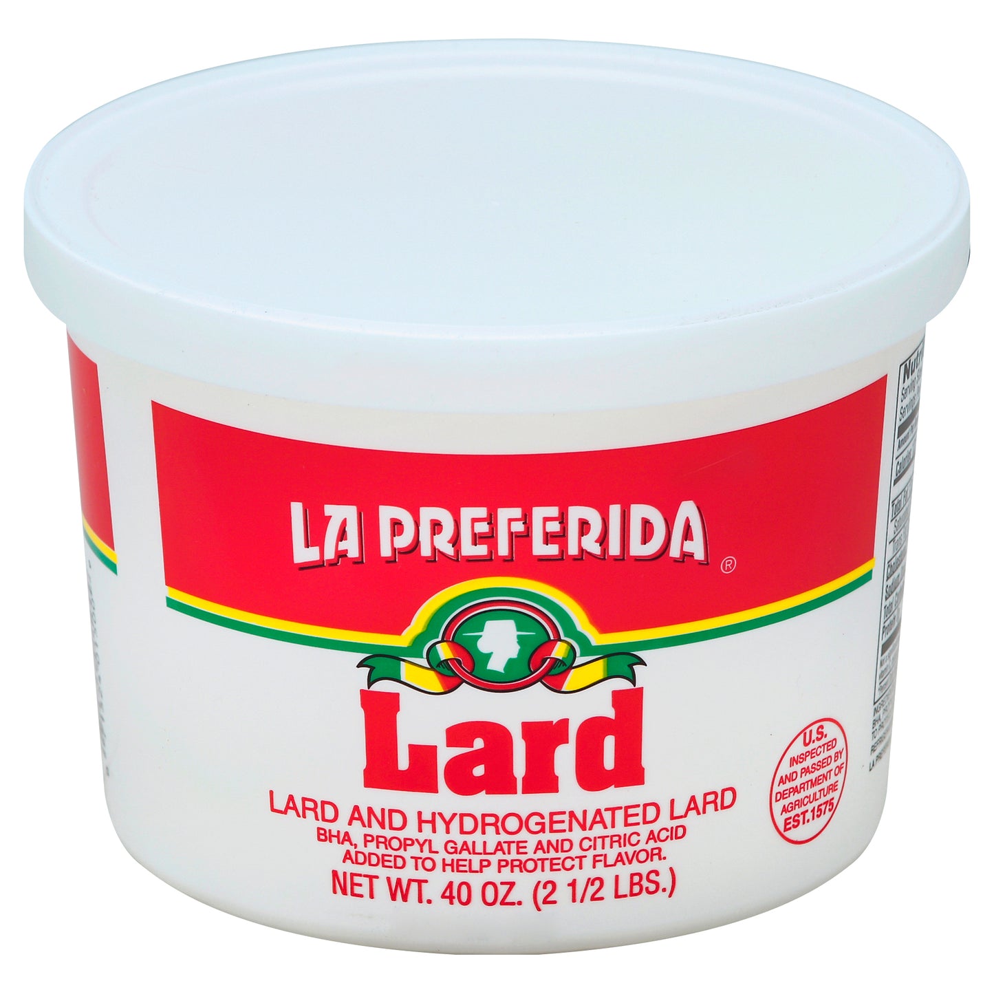 La Preferida Manteca de 40 onzas