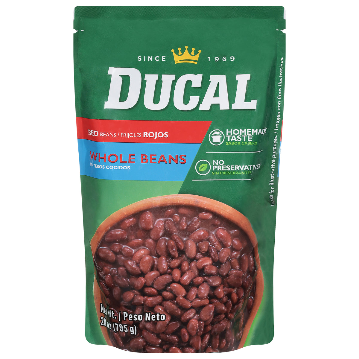 Ducal Whole Red Beans 28 oz